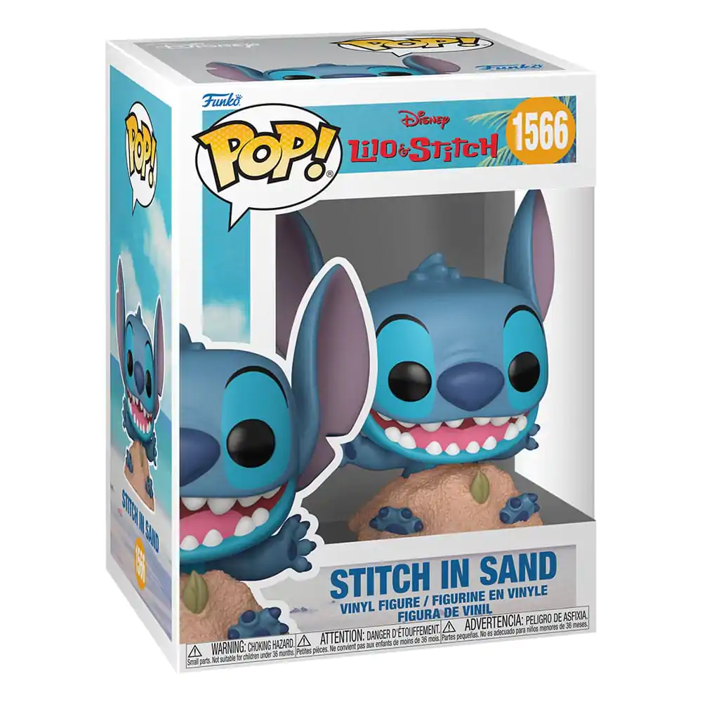 Lilo & Stitch Funko POP! Vinyl Figur Stitch im Sand 9 cm Produktfoto