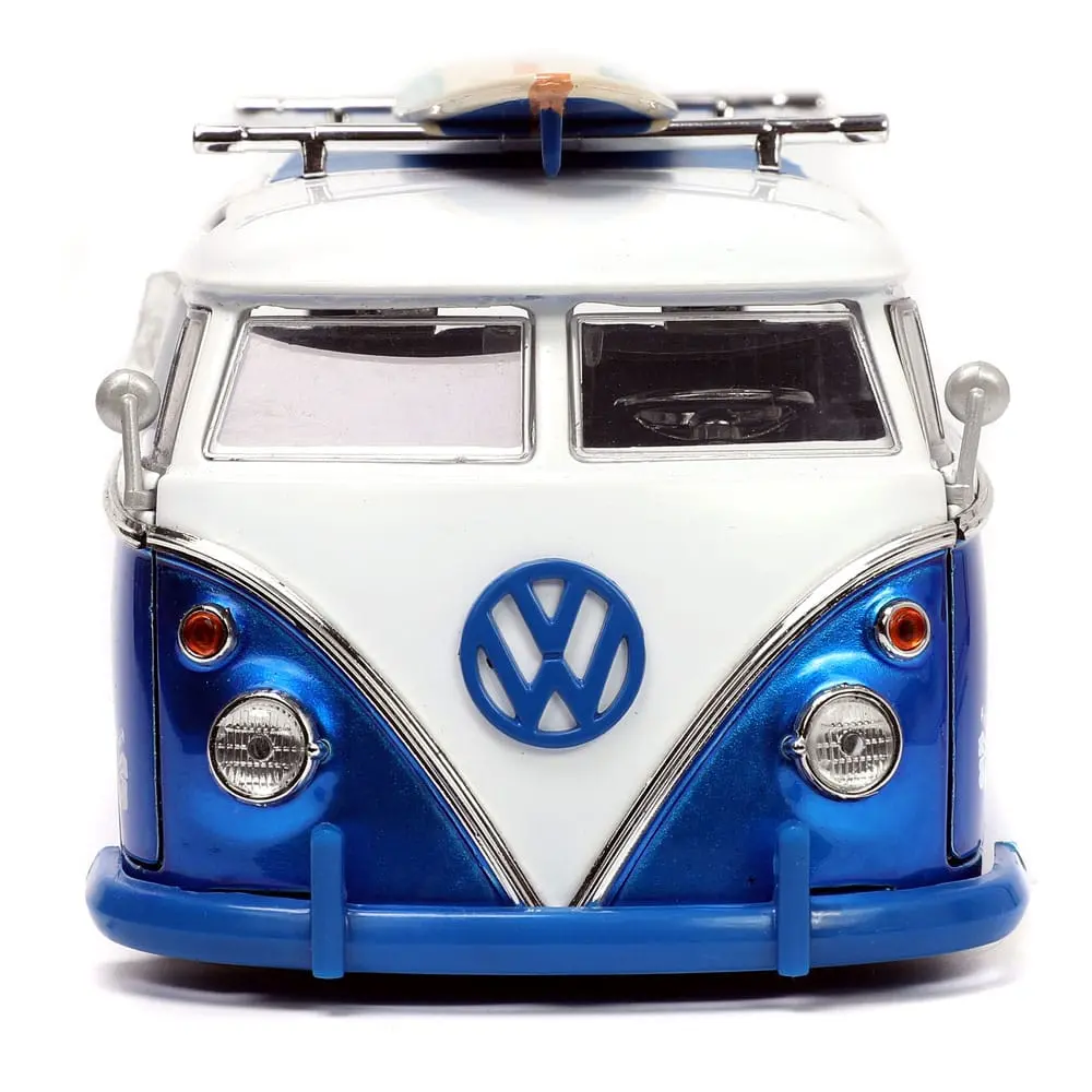 Lilo & Stitch Hollywood Rides Diecast Modell 1/24 1962 VW Bus mit Stitch Figur Produktfoto
