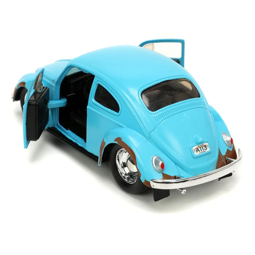 Lilo &amp; Stitch Hollywood Rides Diecast Modell 1/32 Blue Volkswagen Beetle mit Figur Produktfoto