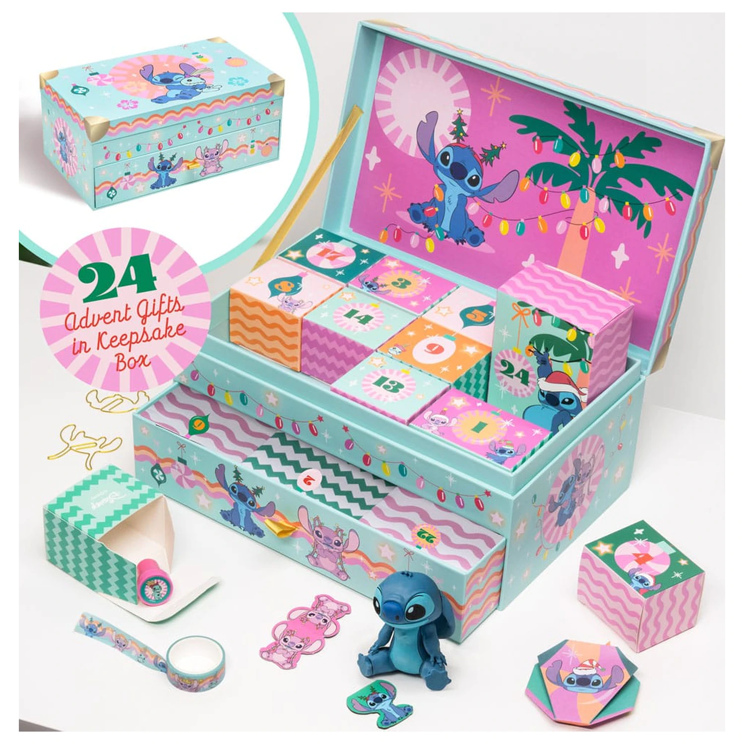 Lilo & Stitch Adventskalender Keepsake Box Stitch & Angel Produktfoto