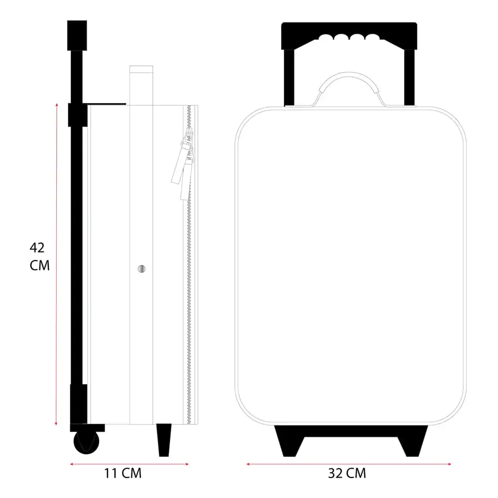 Lilo & Stitch Trolley Koffer Made to Roll 42 cm Produktfoto