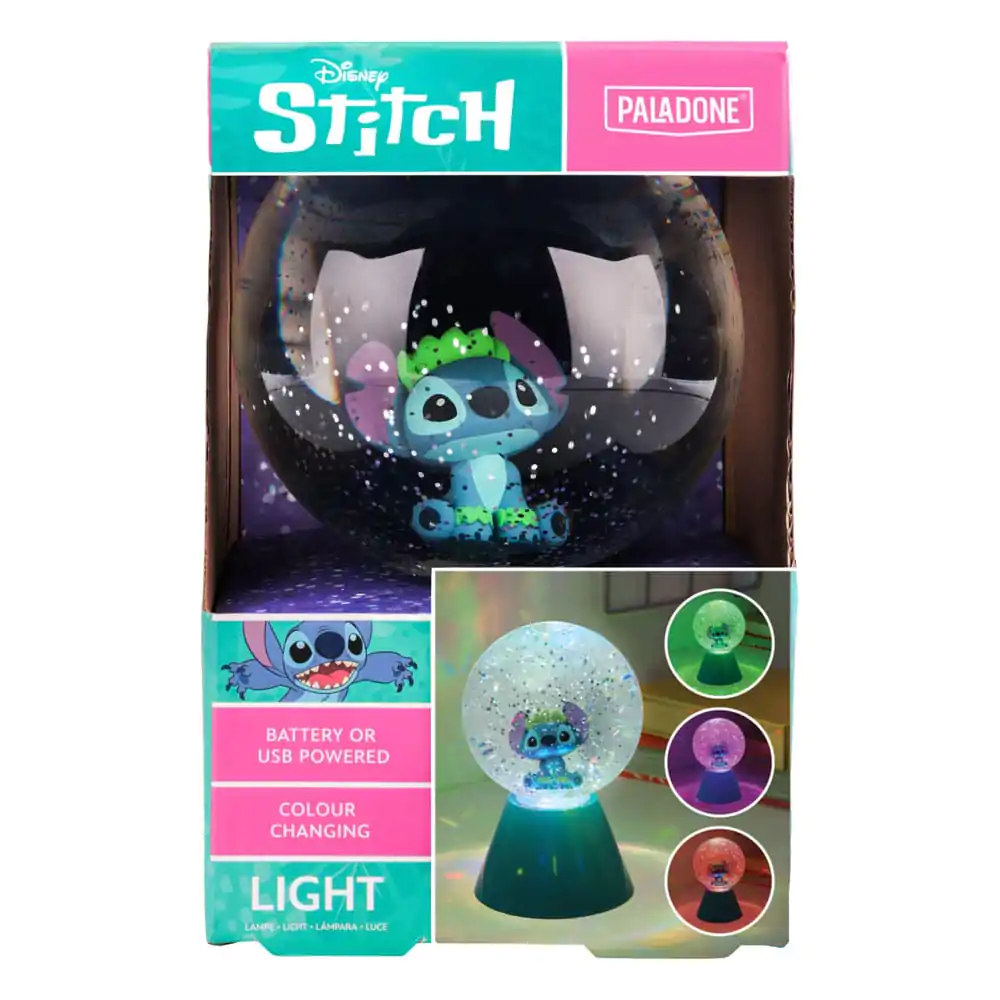 Lilo &amp; Stitch LED-Lampe Stitch Glitzerball 17 cm Produktfoto