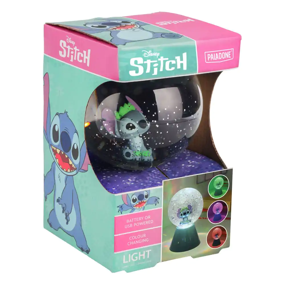 Lilo &amp; Stitch LED-Lampe Stitch Glitzerball 17 cm Produktfoto