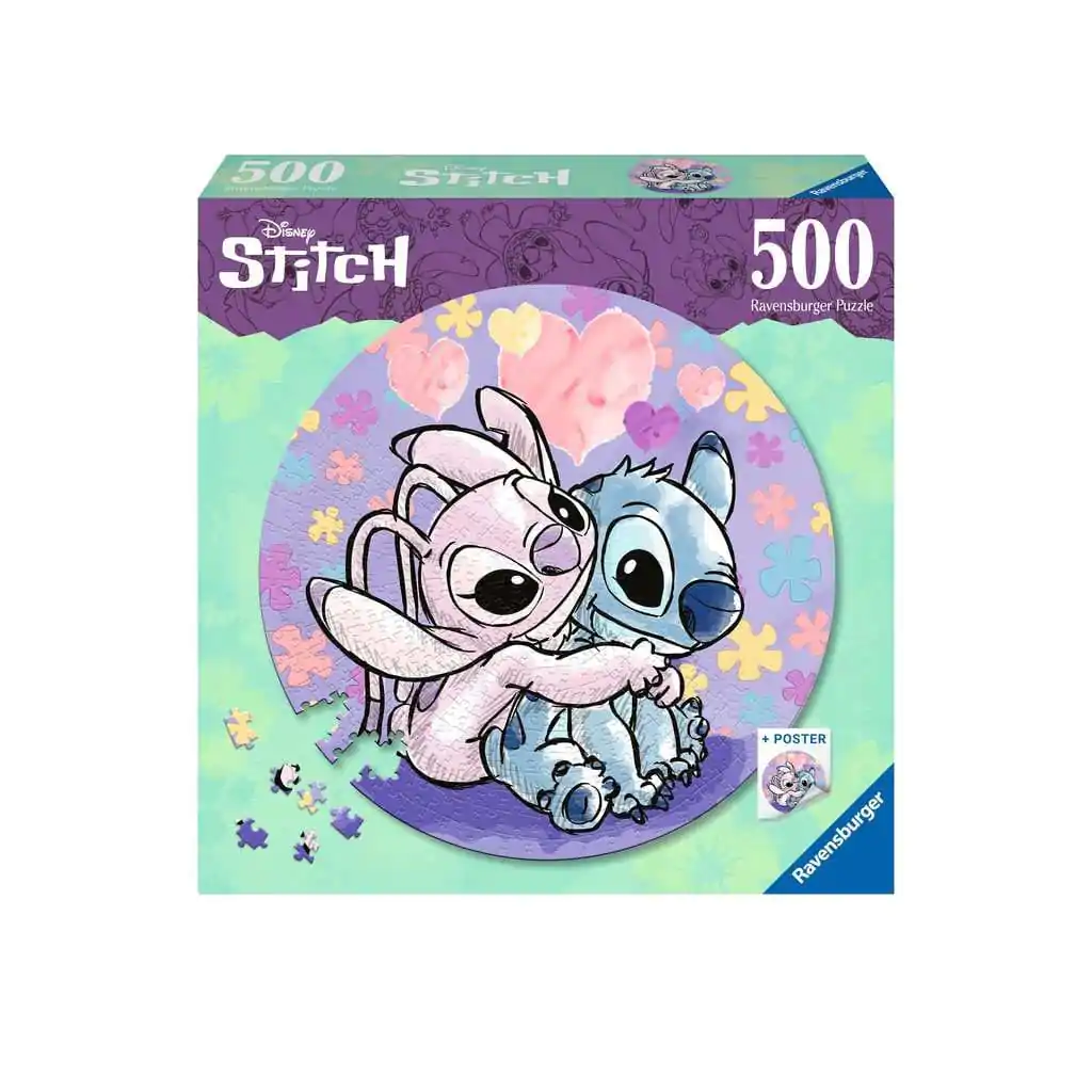 Lilo & Stitch Rund-Puzzle Stitch (500 Teile) termékfotó