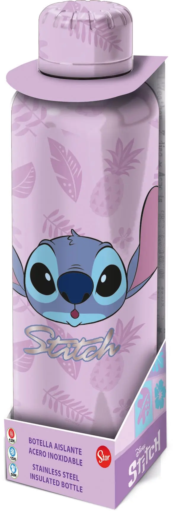 Lilo & Stitch Edelstahl-Trinkflasche Stitch Produktfoto
