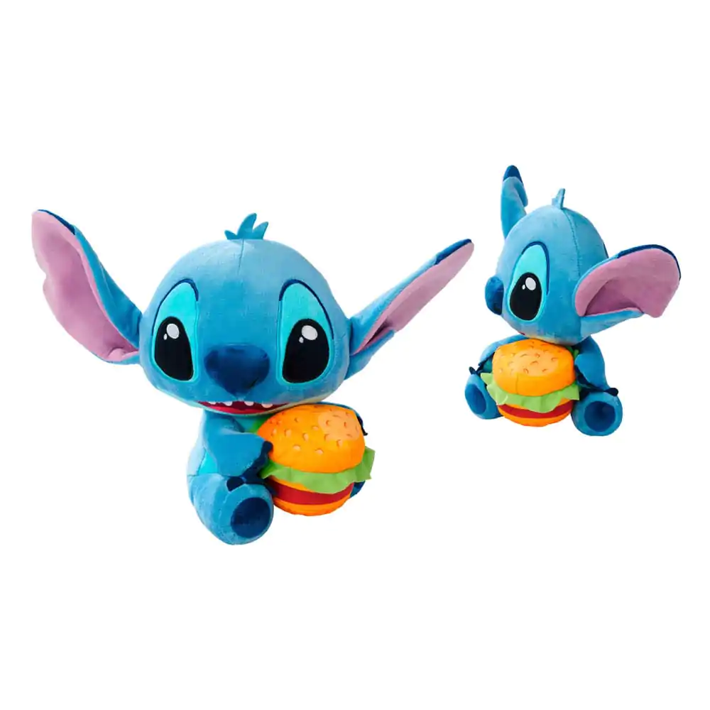 Lilo & Stitch Stofftier Figur Stitch mit Burger 25 cm Produktfoto