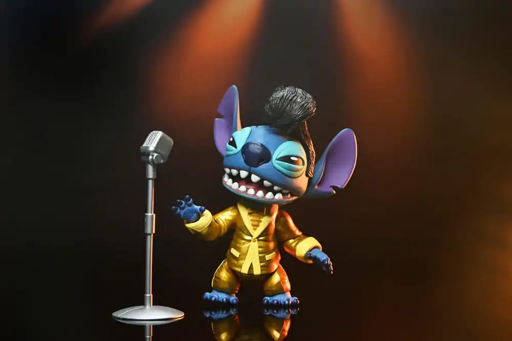 Lilo & Stitch Action Figur Ultimativer Gold Anzug Elvis Stitch 7 cm Produktfoto