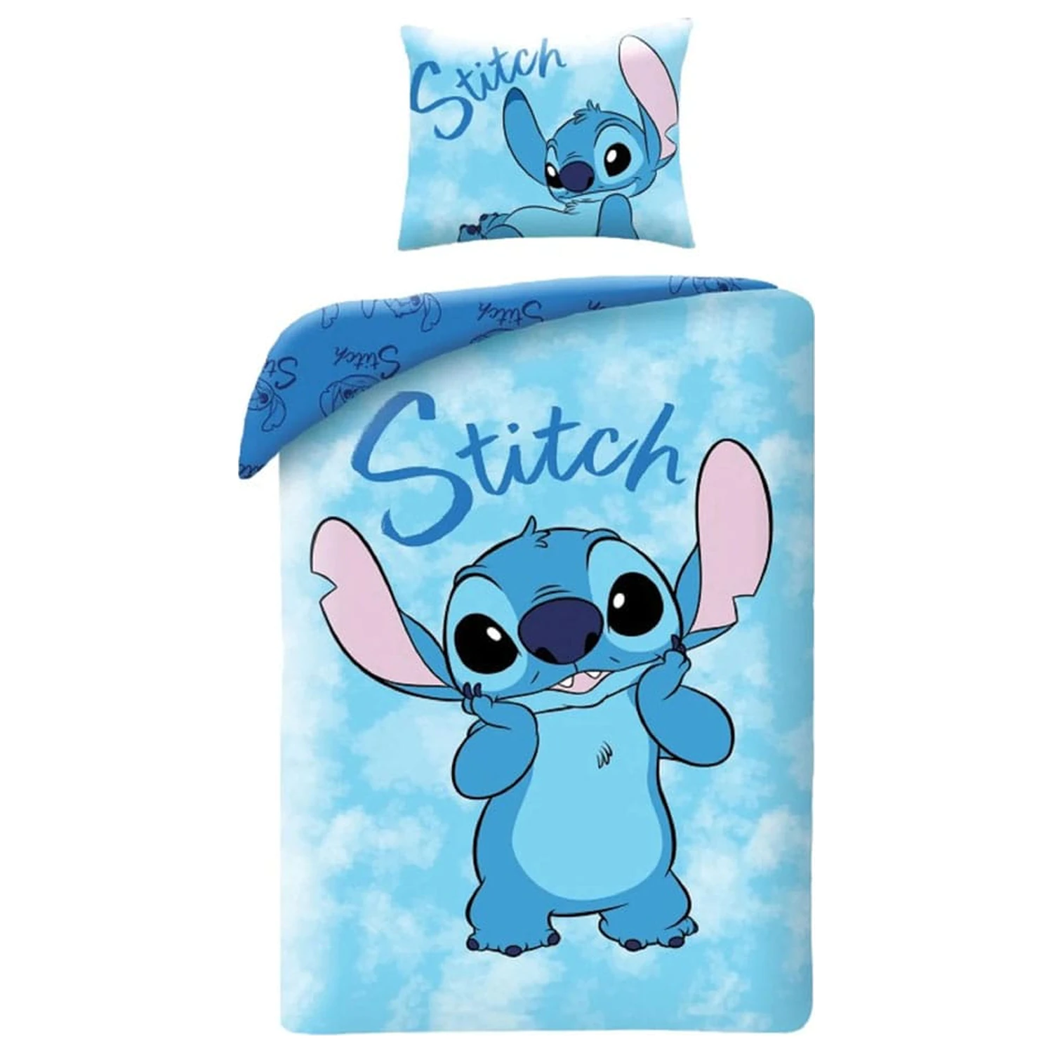 Lilo & Stitch Bettbezug-Set Stitch Surprised 140 x 200 cm / 70 x 90 cm Produktfoto