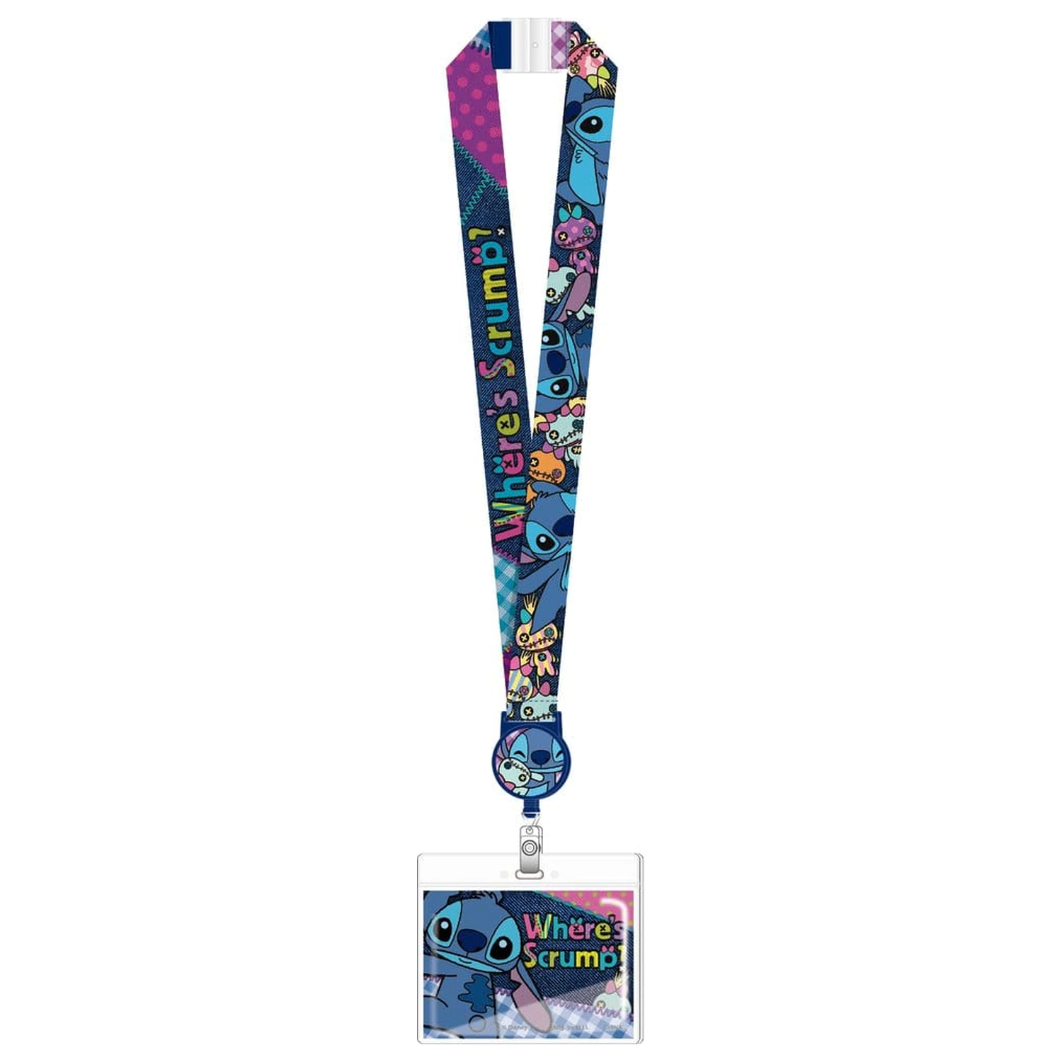 Lilo & Stitch Deluxe Schlüsselband mit Kartenhalter Stitch Where's Scrump? Produktfoto