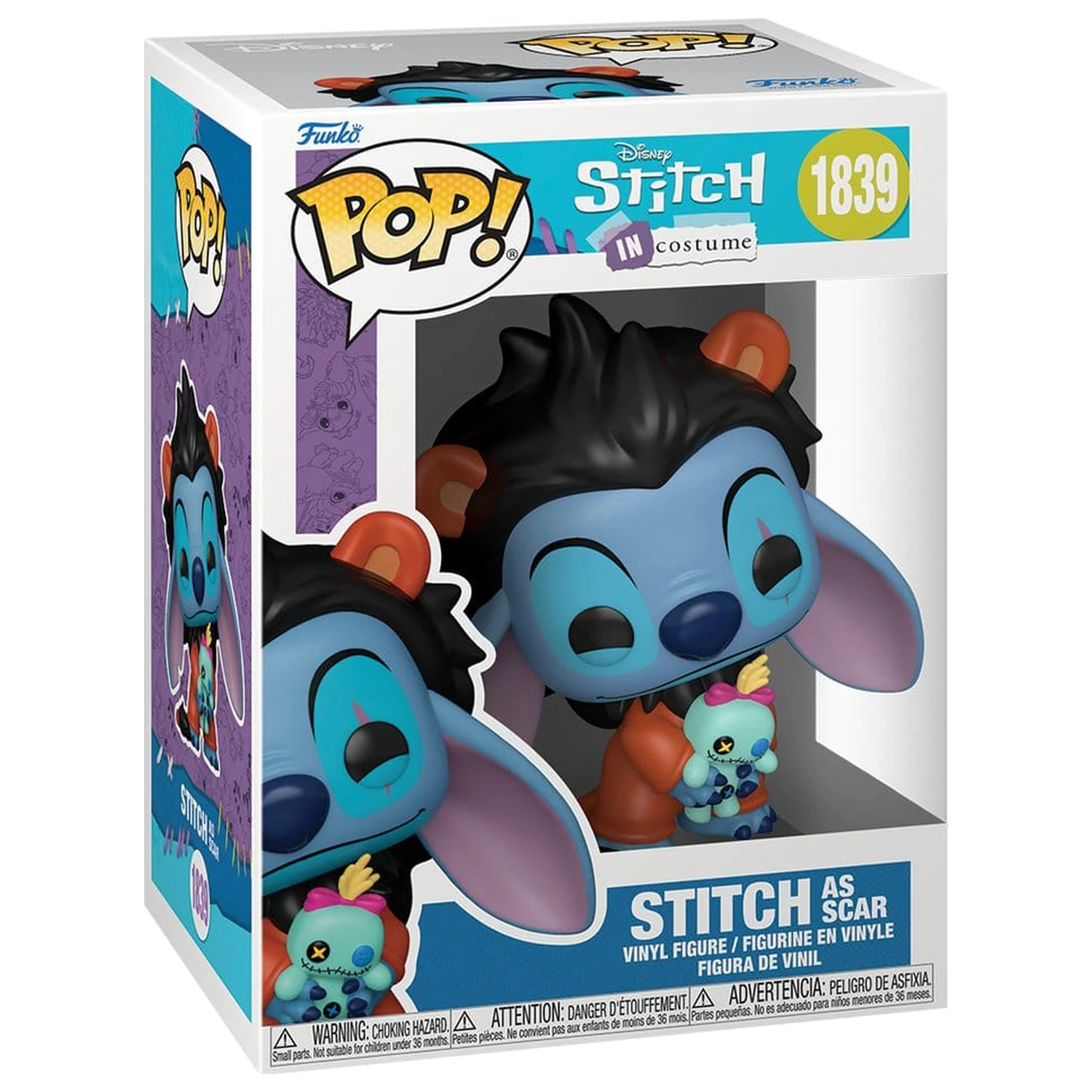 Lilo & Stitch Funko POP! Disney Vinylfigur Stitch als Scar 9 cm Produktfoto