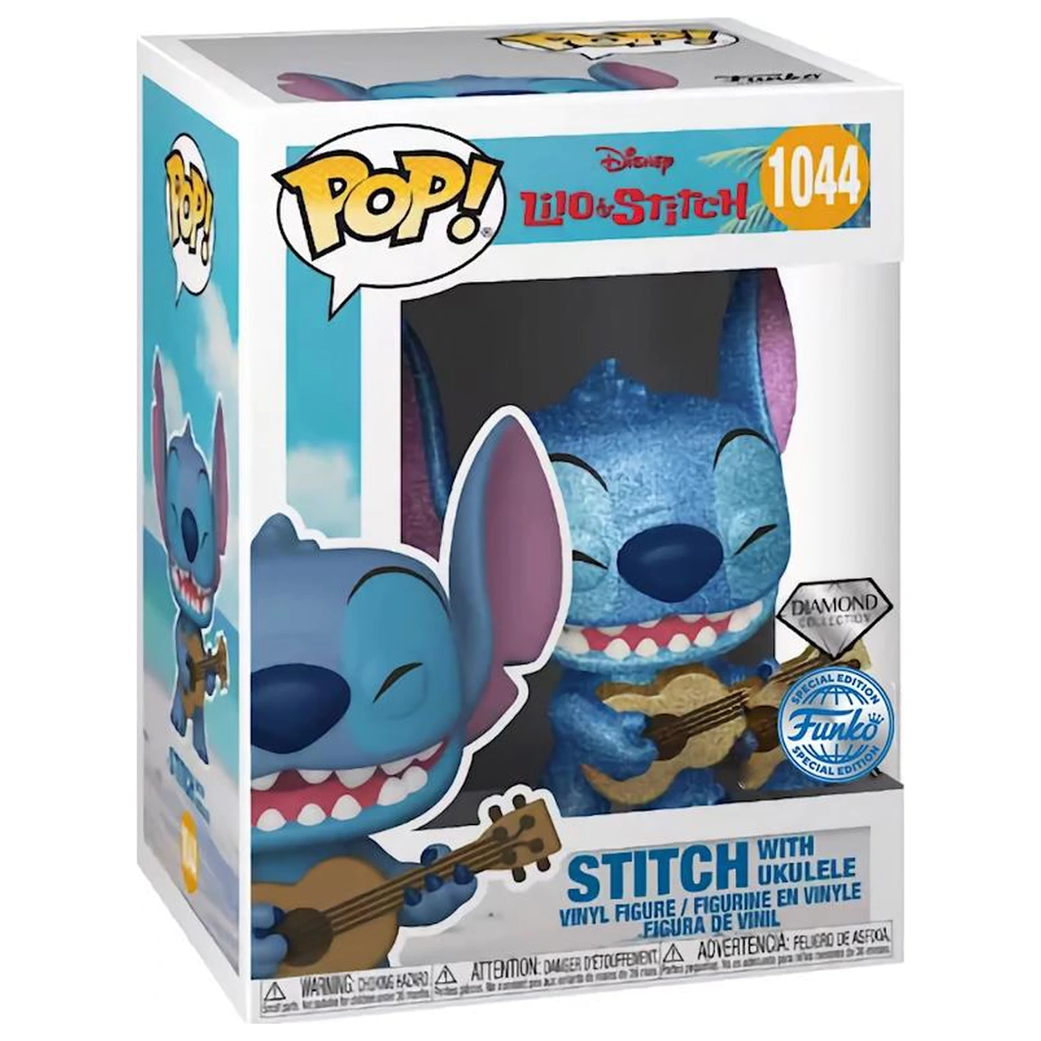 Lilo & Stitch Funko Pop Stitch mit Ukulele (Diamond) Produktfoto