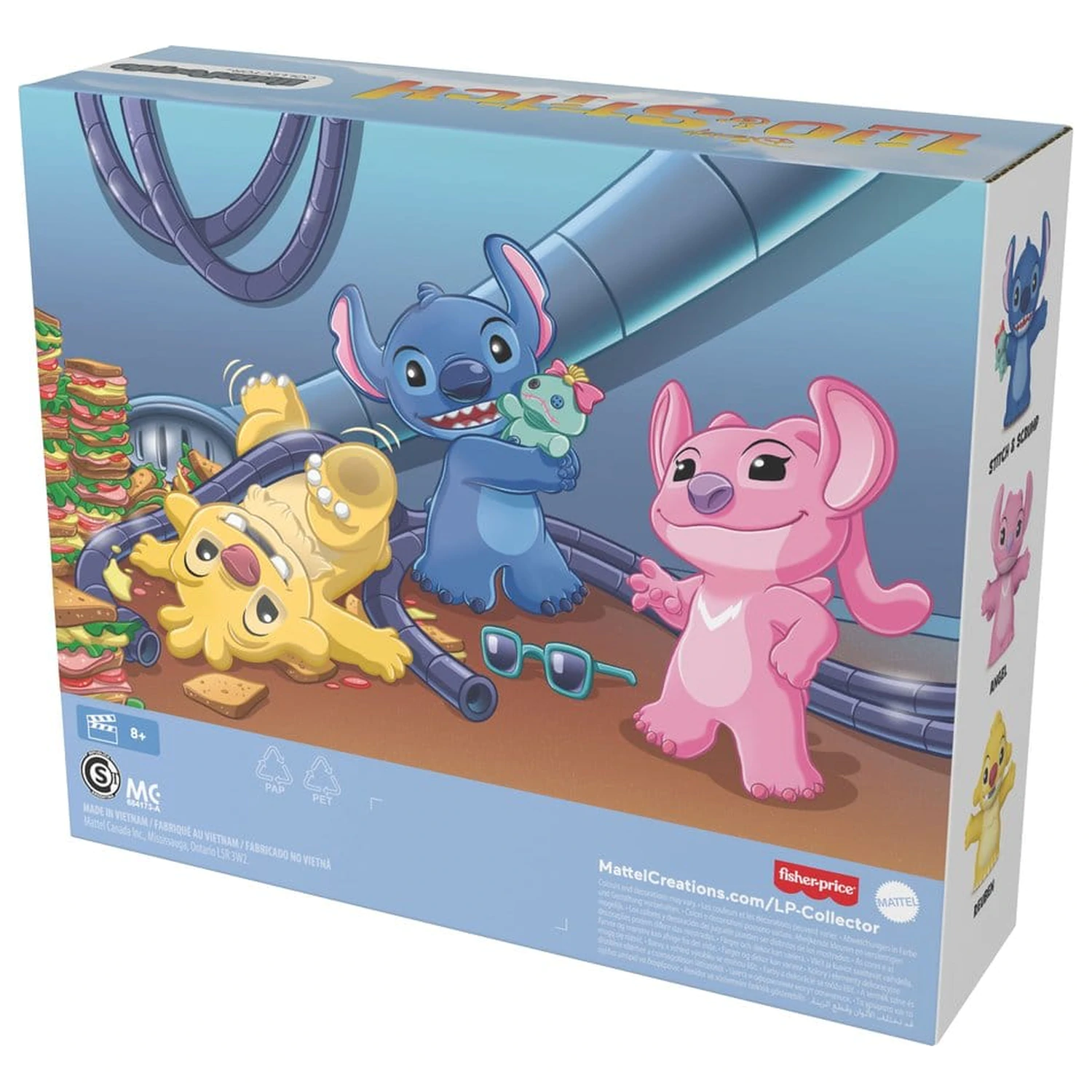 Lilo & Stitch Little People Sammler Mini Figuren 3er-Pack Stitch & The Cousins 7 cm Produktfoto