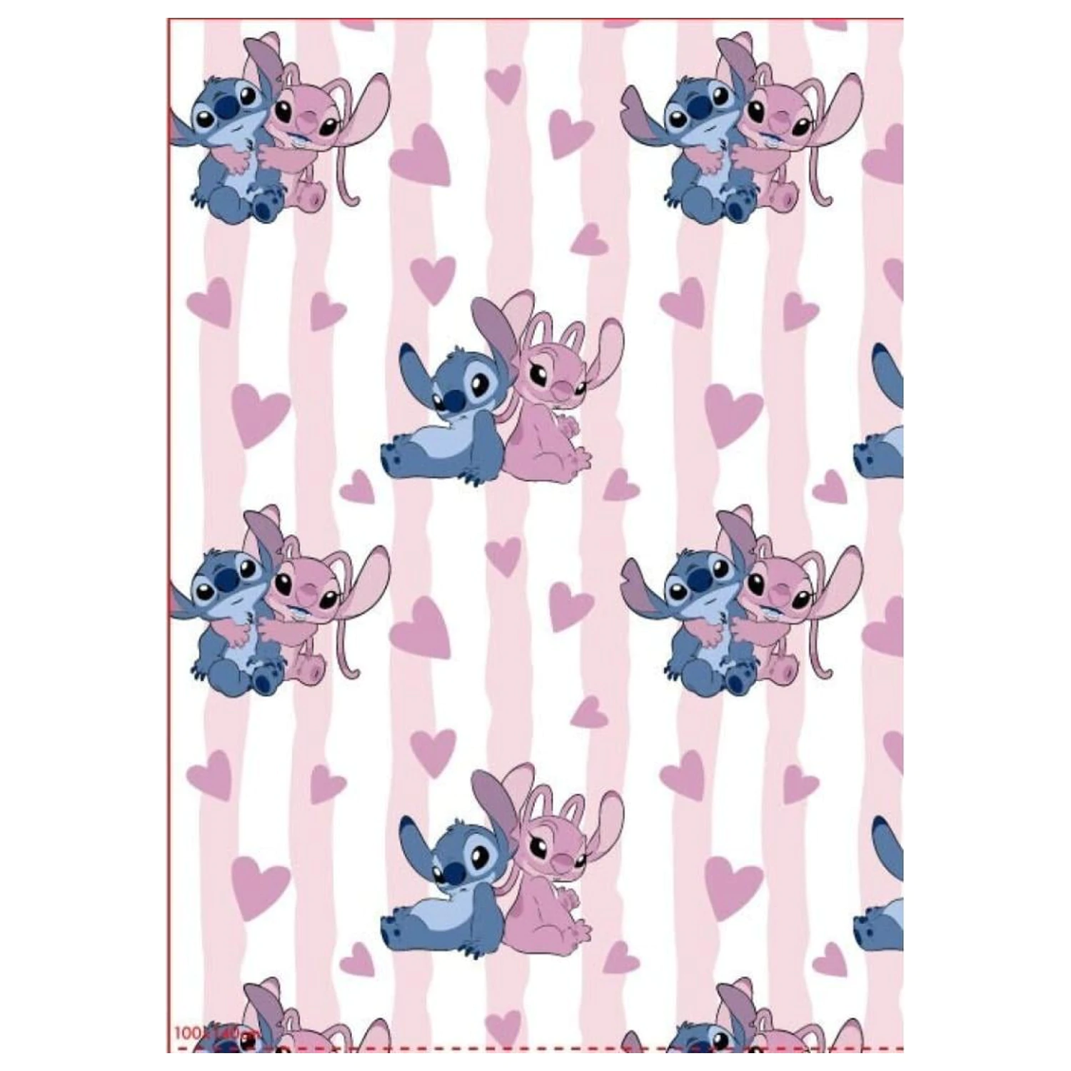 Lilo & Stitch Stitch & Angel Flanell-Decke Produktfoto