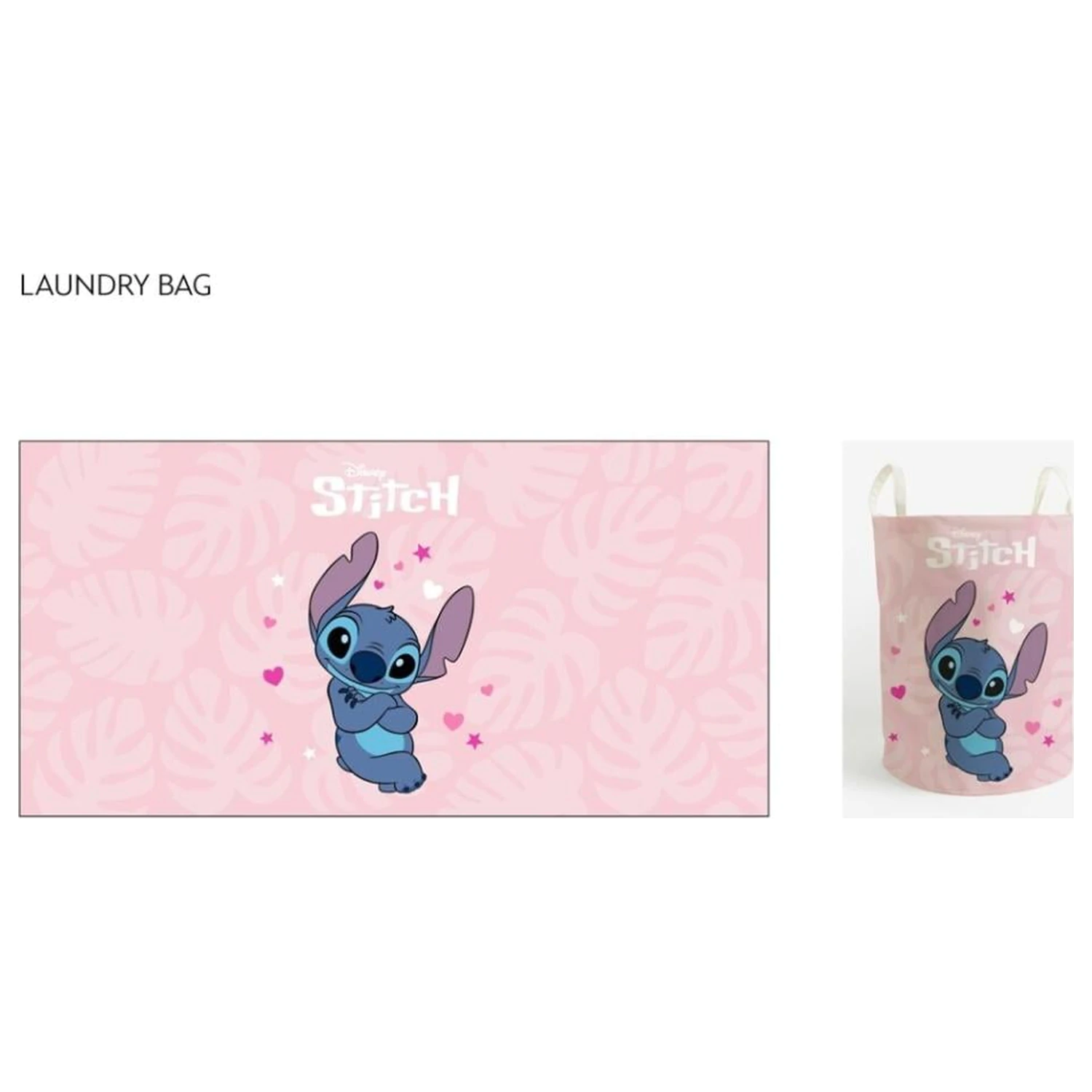Lilo & Stitch Stitch "Heart" Wäschesack 50x32cm Produktfoto