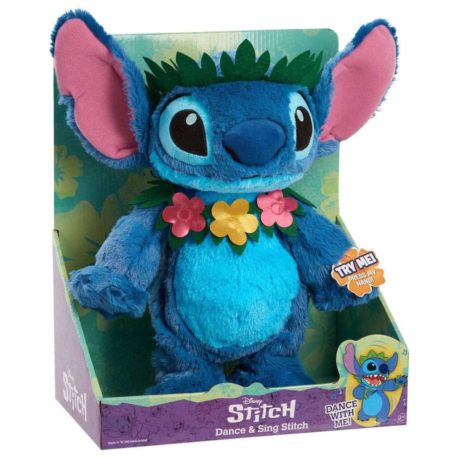 Lilo & Stitch Plüschfigur mit Tanz und Sing Funktion Stitch 38 cm Produktfoto
