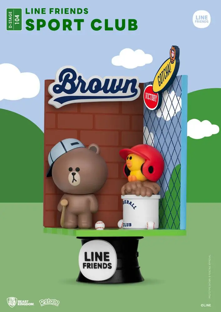 Line Friends D-Stage PVC Diorama Sport Club Closed Box Version 16 cm Produktfoto