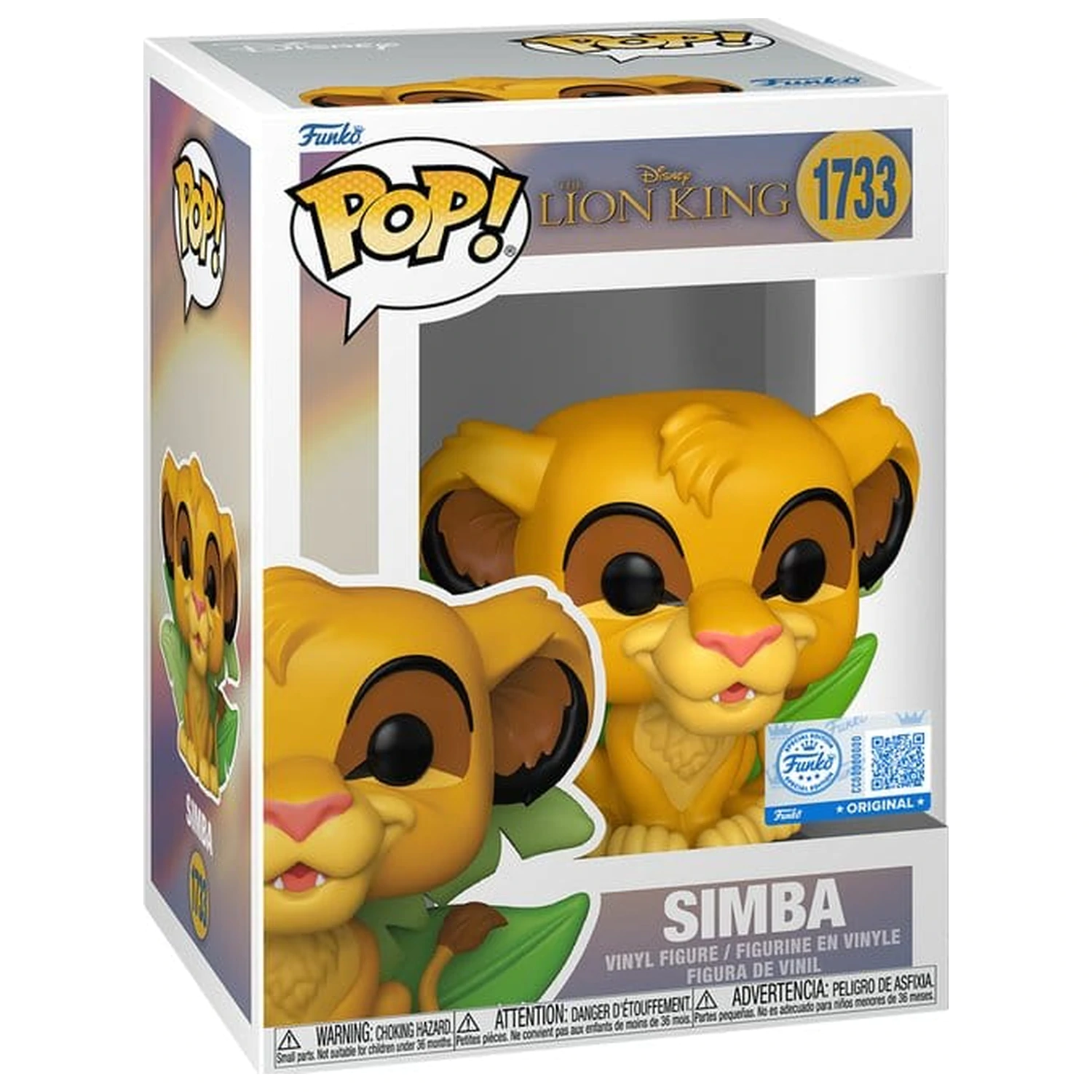 Lion King Funko POP! Disney Vinyl Figur Simba 9 cm Produktfoto