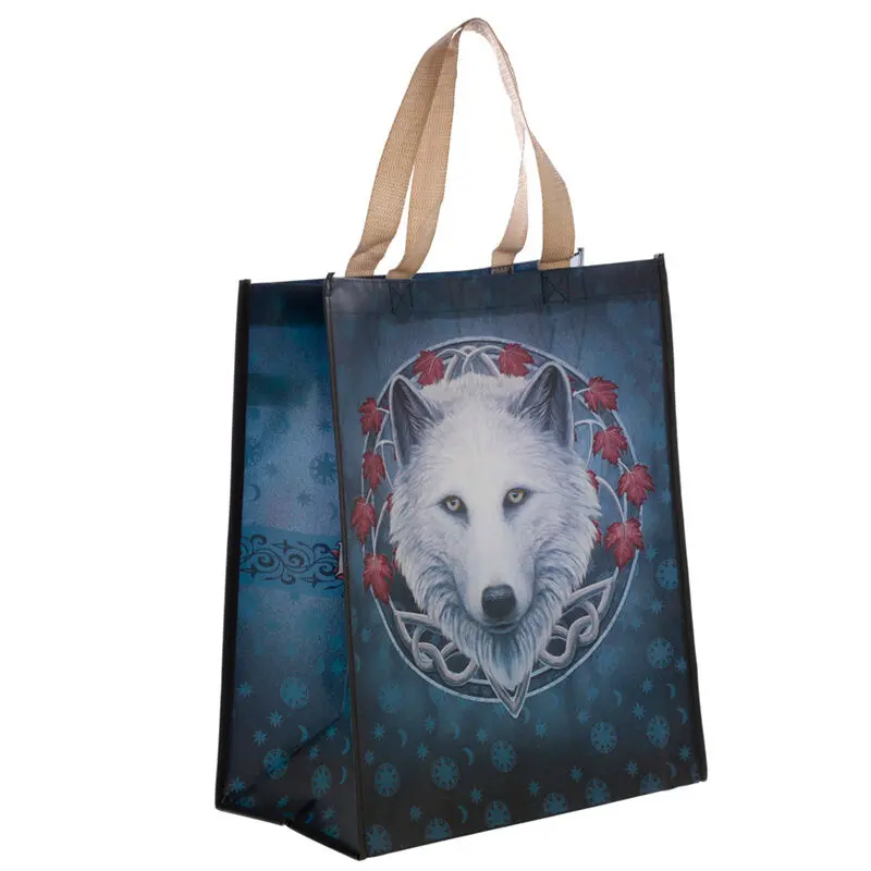 Lisa Parker Autumn Guardian Wolf Einkaufstasche Produktfoto