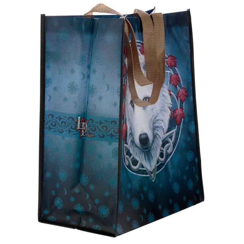 Lisa Parker Autumn Guardian Wolf Einkaufstasche Produktfoto