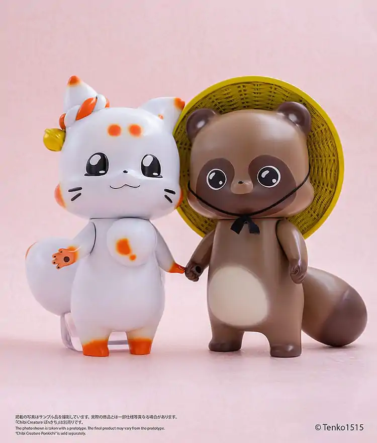 Little Fox with Two Tails Vinyl Figur Chibi Creature Tenko 15 cm Produktfoto