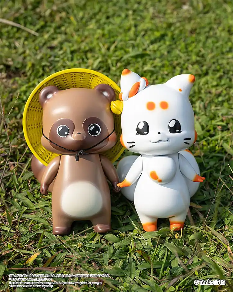Little Fox with Two Tails Vinyl Figur Chibi Creature Tenko 15 cm Produktfoto