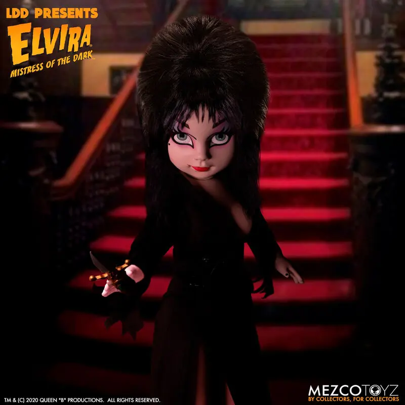 Elvira Mistress of the Dark Living Dead Dolls Puppe Elvira 25 cm Produktfoto