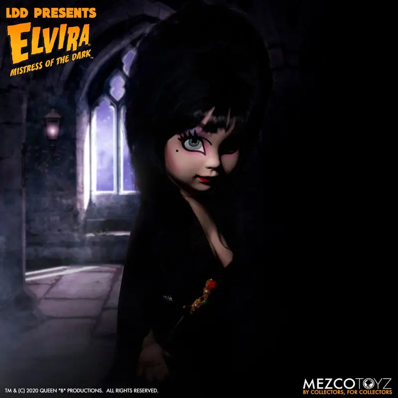 Elvira Mistress of the Dark Living Dead Dolls Puppe Elvira 25 cm Produktfoto