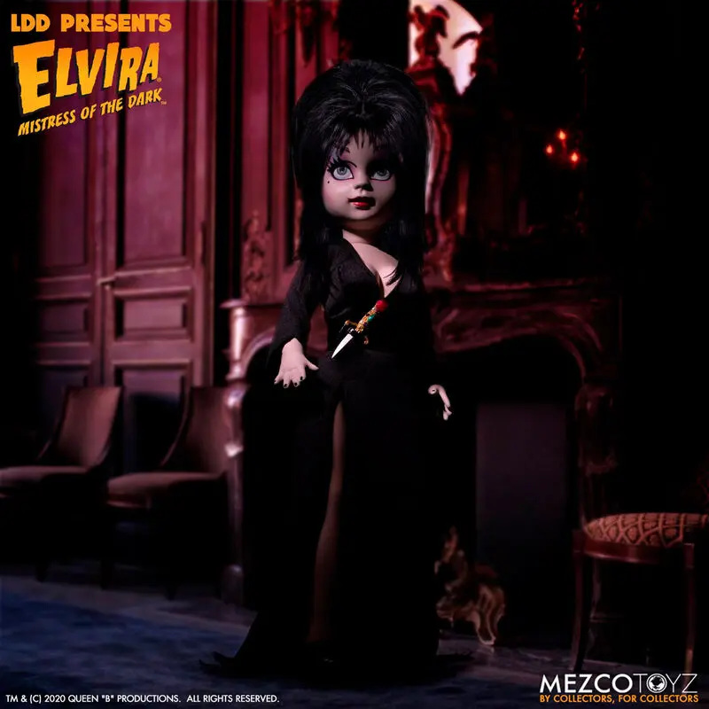 Elvira Mistress of the Dark Living Dead Dolls Puppe Elvira 25 cm Produktfoto