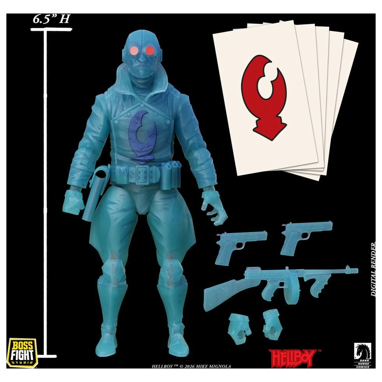 Lobster Johnson 1/12 Actionfigur The Ghost of Lobster Johnson (Limited Edition) 17 cm Produktfoto