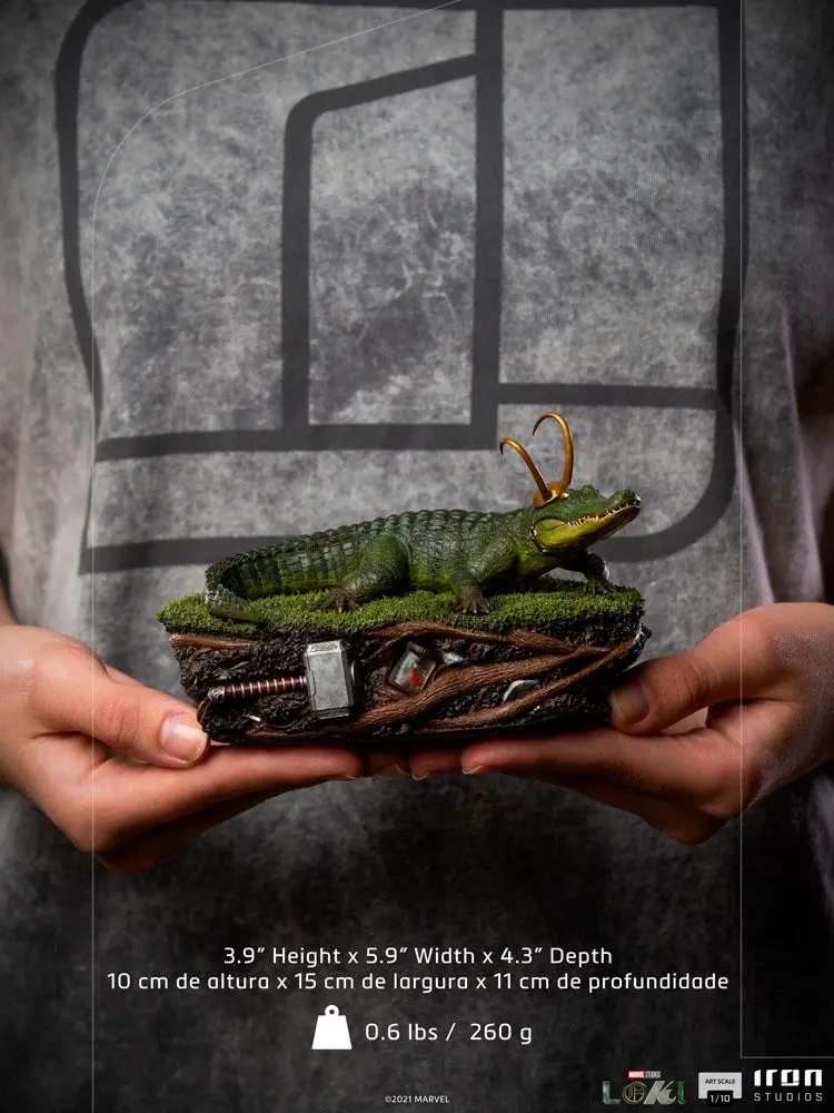 Loki Art Scale Statue 1/10 Alligator 15 cm Produktfoto