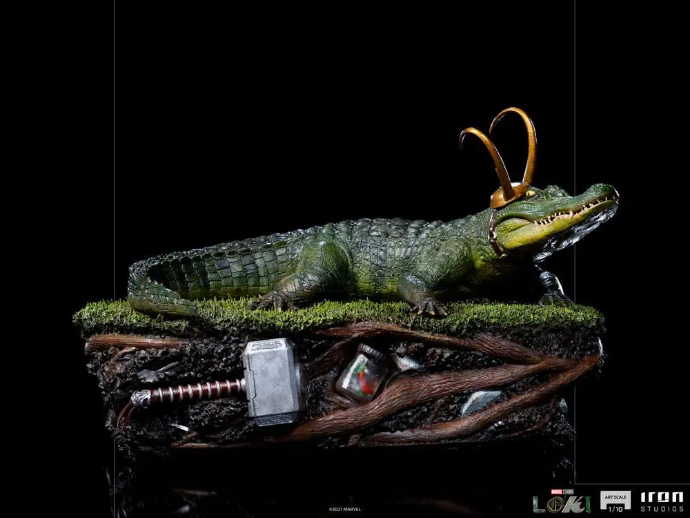 Loki Art Scale Statue 1/10 Alligator 15 cm Produktfoto