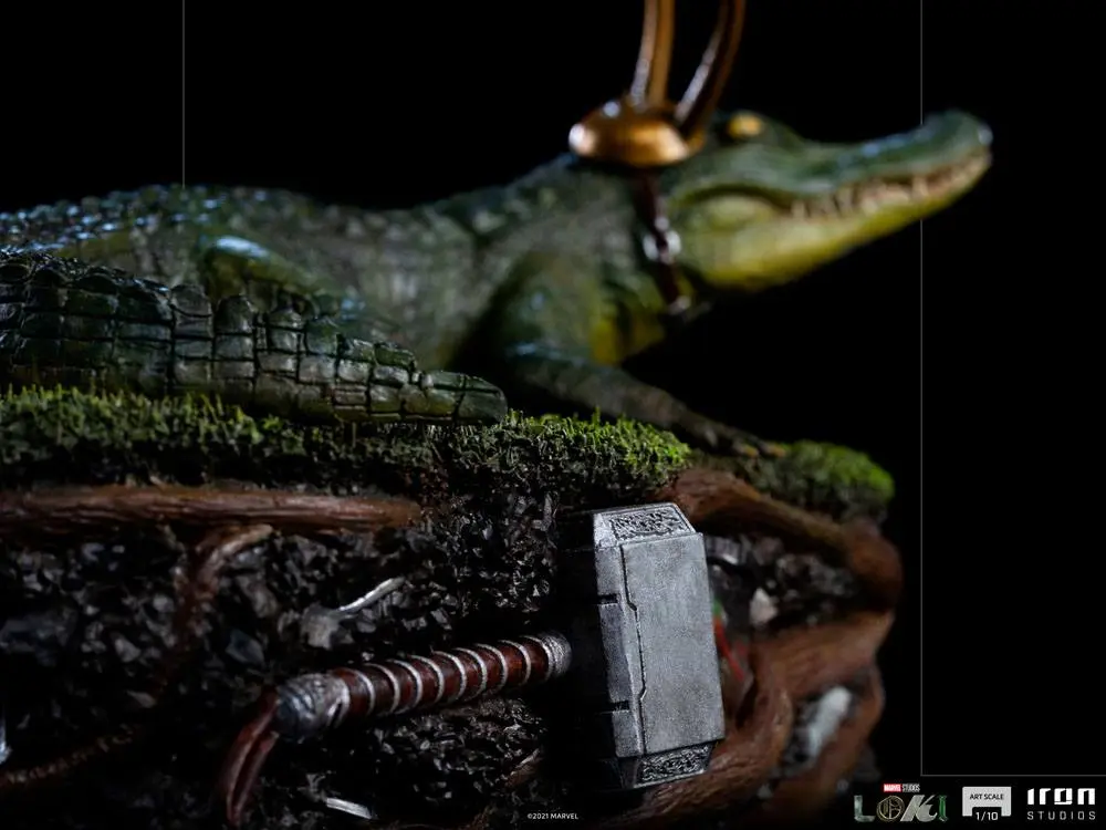 Loki Art Scale Statue 1/10 Alligator 15 cm Produktfoto