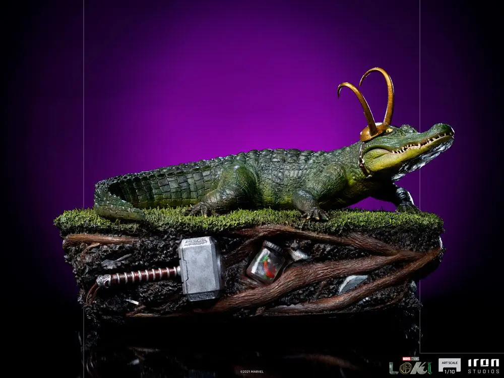 Loki Art Scale Statue 1/10 Alligator 15 cm Produktfoto