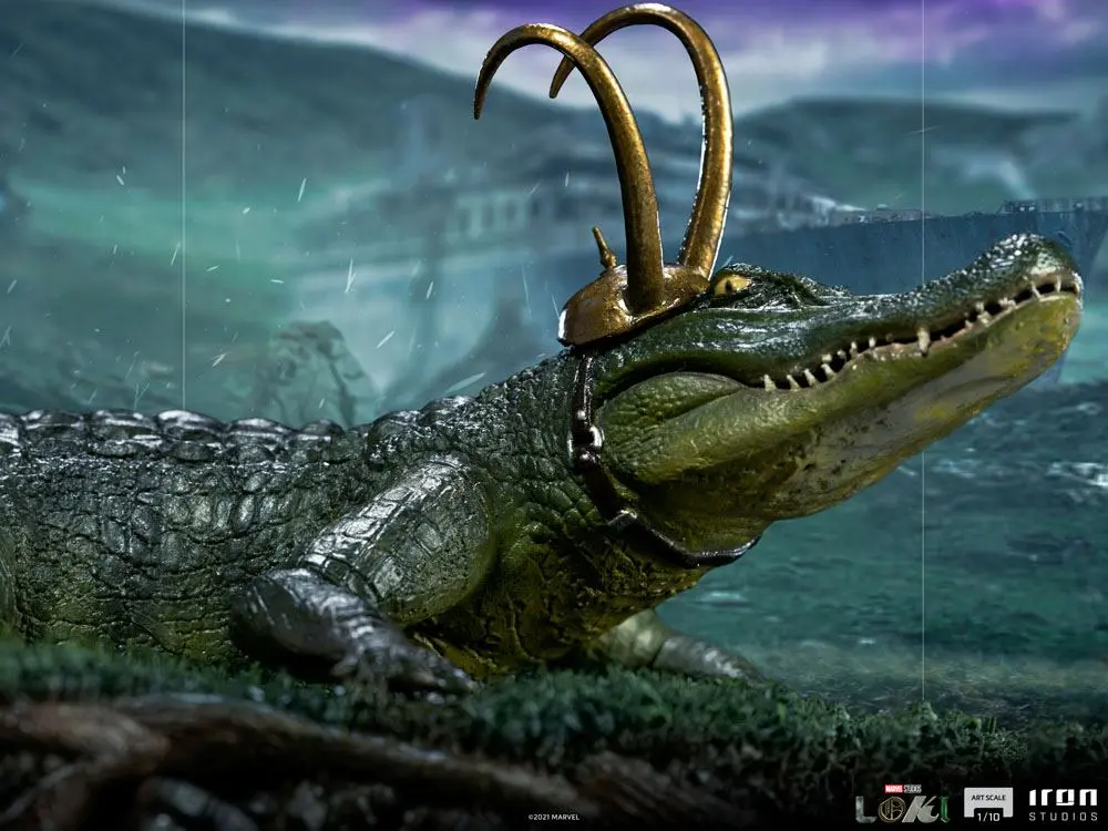 Loki Art Scale Statue 1/10 Alligator 15 cm Produktfoto