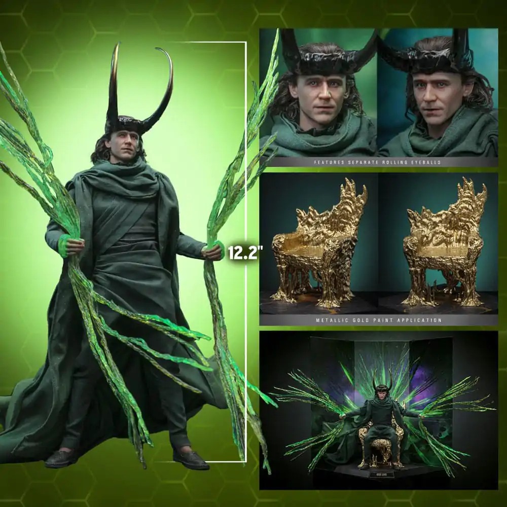 Loki DX Actionfigur 1/6 God Loki Artisan Edition Hot Toys Exclusive 31 cm Produktfoto