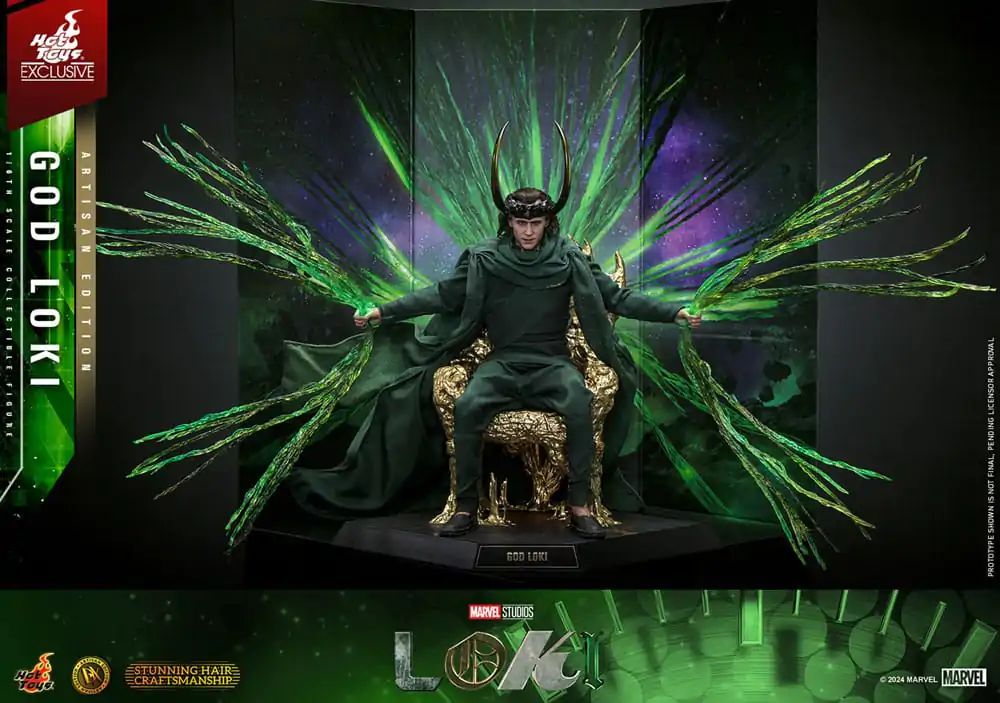 Loki DX Actionfigur 1/6 God Loki Artisan Edition Hot Toys Exclusive 31 cm Produktfoto