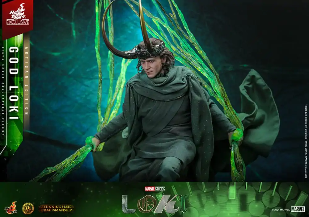 Loki DX Actionfigur 1/6 God Loki Artisan Edition Hot Toys Exclusive 31 cm Produktfoto