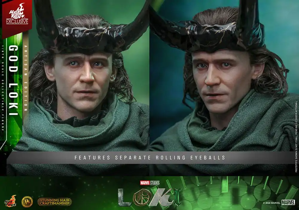Loki DX Actionfigur 1/6 God Loki Artisan Edition Hot Toys Exclusive 31 cm Produktfoto