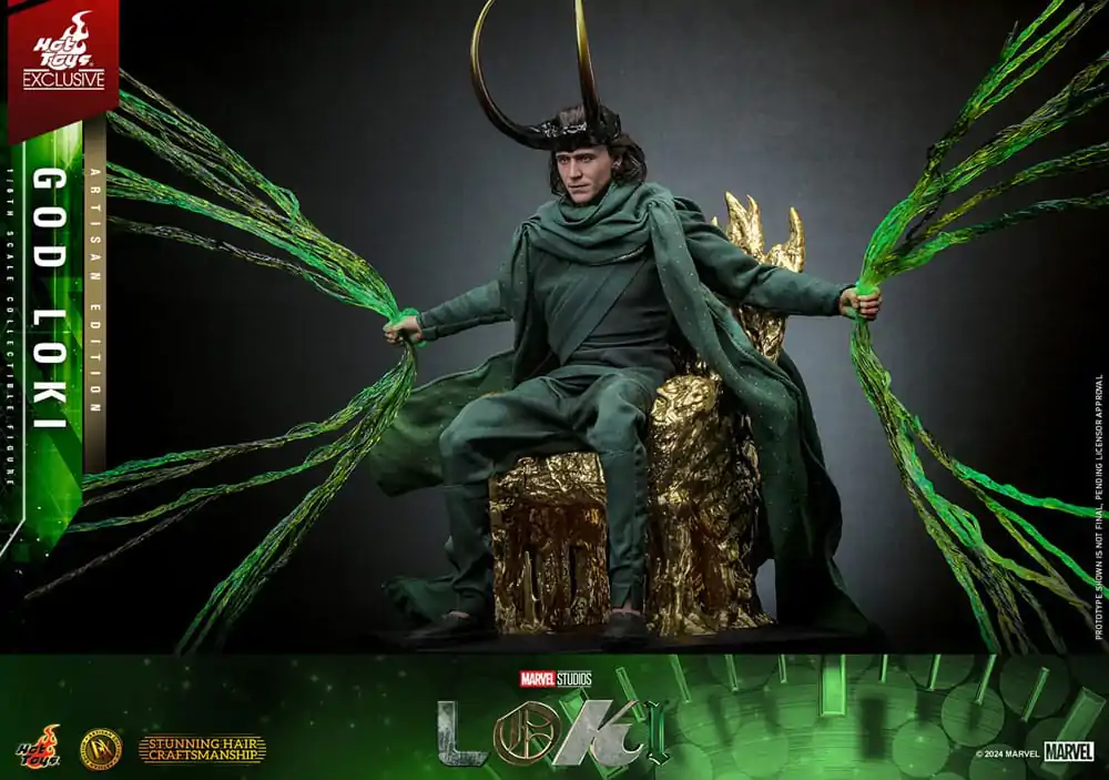 Loki DX Actionfigur 1/6 God Loki Artisan Edition Hot Toys Exclusive 31 cm Produktfoto