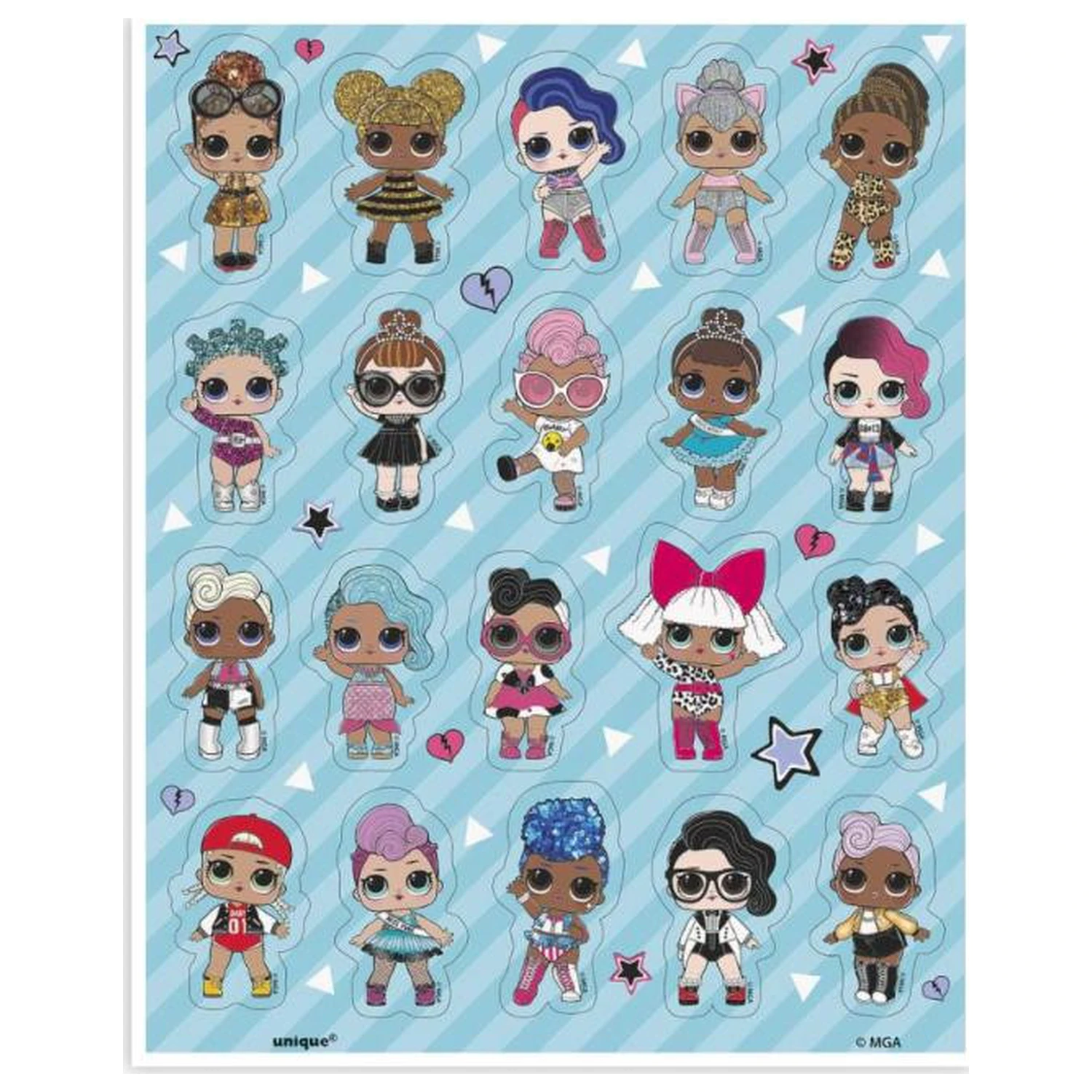 LOL Surprise Friends Aufkleber-Set, 4 Bögen Produktfoto