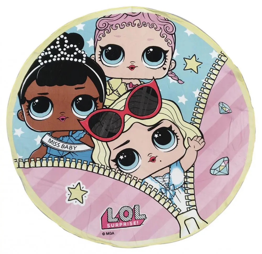 LOL Surprise Glam rundes Mikrofaserhandtuch Produktfoto