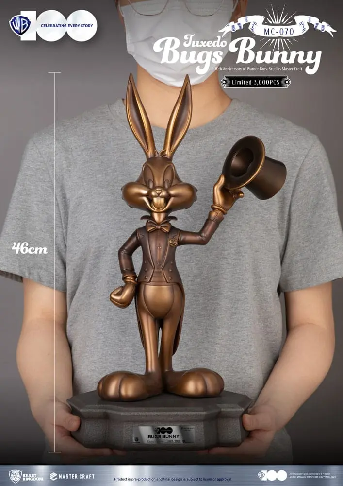 Looney Tunes 100th anniversary of Warner Bros. Studios Master Craft Statue Tuxedo Bugs Bunny 46 cm Produktfoto