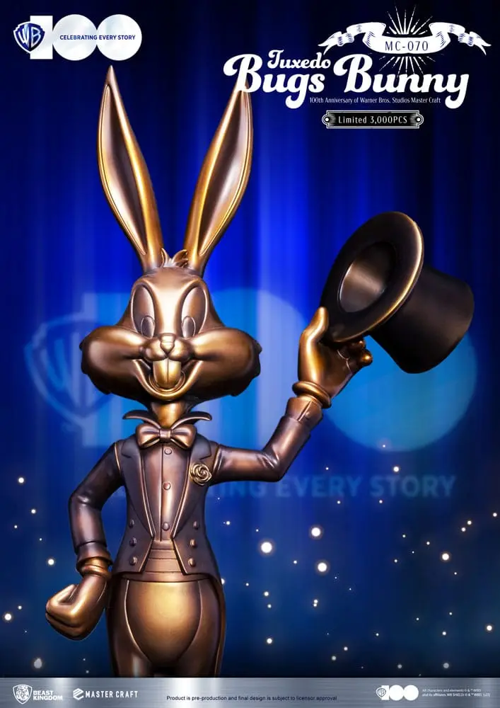 Looney Tunes 100th anniversary of Warner Bros. Studios Master Craft Statue Tuxedo Bugs Bunny 46 cm Produktfoto