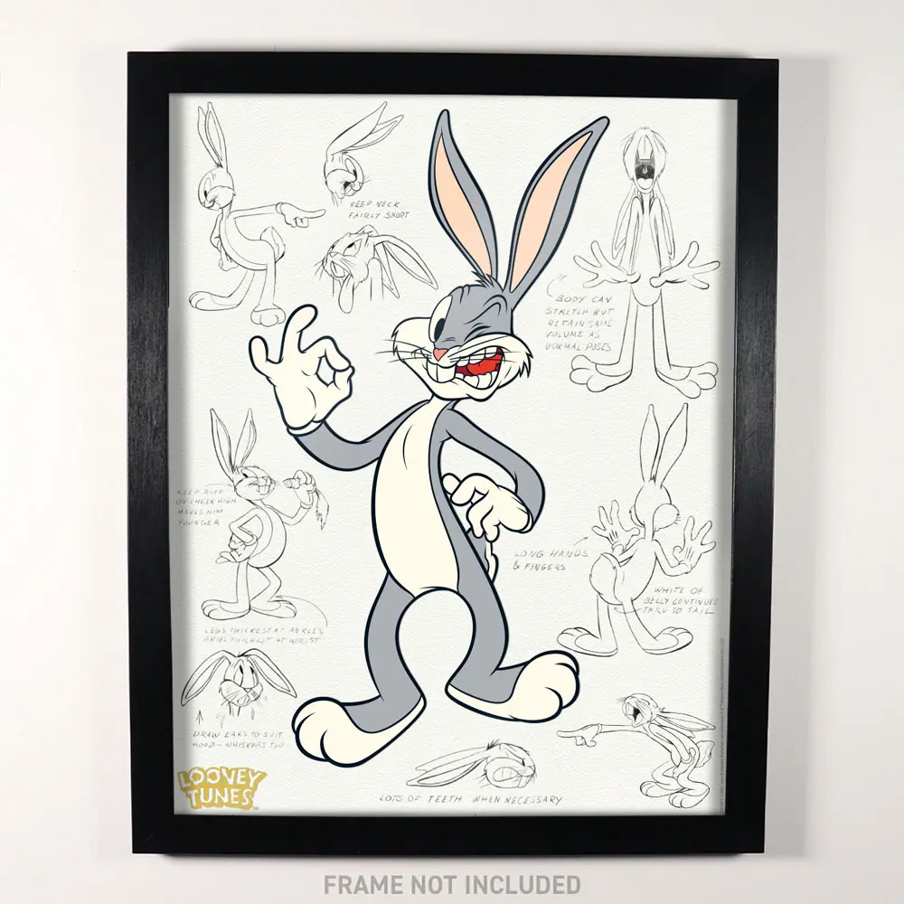 Looney Tunes Kunstdruck Limited Edition Fan-Cel Bugs 36 x 28 cm Produktfoto