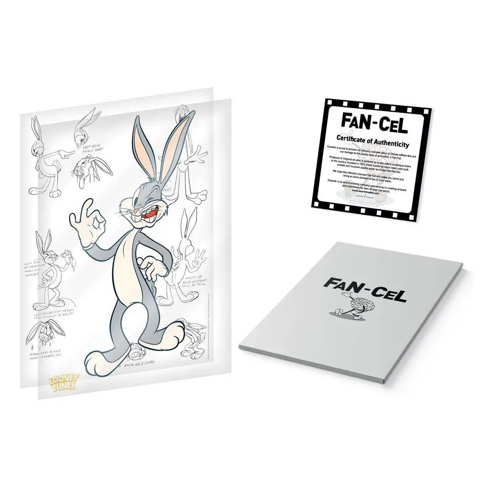 Looney Tunes Kunstdruck Limited Edition Fan-Cel Bugs 36 x 28 cm Produktfoto