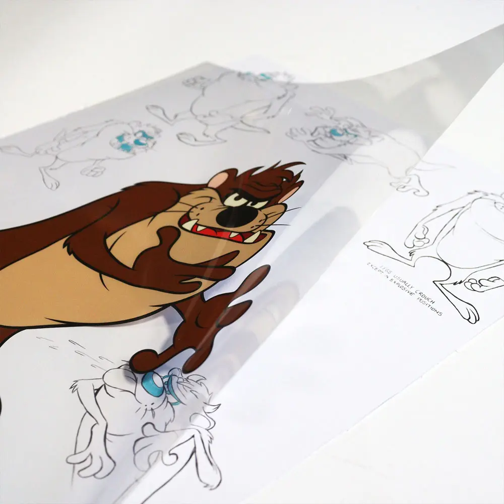 Looney Tunes Kunstdruck Limited Edition Fan-Cel Tazmanian Devil 36 x 28 cm Produktfoto