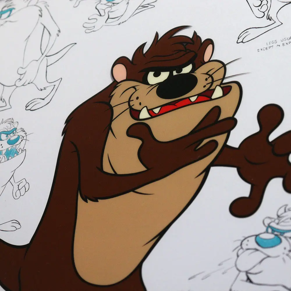Looney Tunes Kunstdruck Limited Edition Fan-Cel Tazmanian Devil 36 x 28 cm Produktfoto