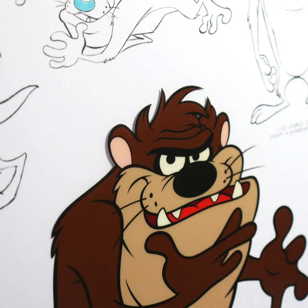 Looney Tunes Kunstdruck Limited Edition Fan-Cel Tazmanian Devil 36 x 28 cm Produktfoto