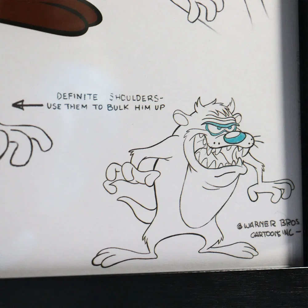 Looney Tunes Kunstdruck Limited Edition Fan-Cel Tazmanian Devil 36 x 28 cm Produktfoto