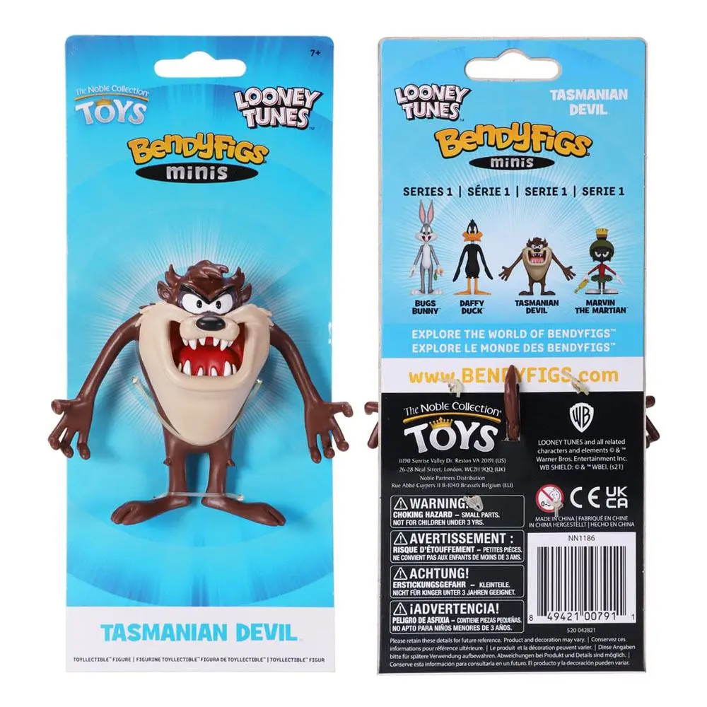 Looney Tunes Bendyfigs Biegsame Figur Taz Tasmanian Devil 9 cm Produktfoto
